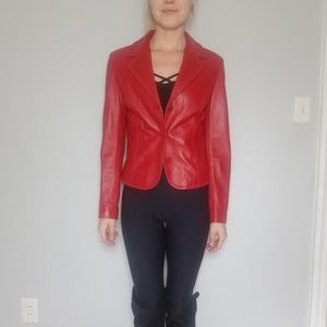 Leather jacket & pants combo